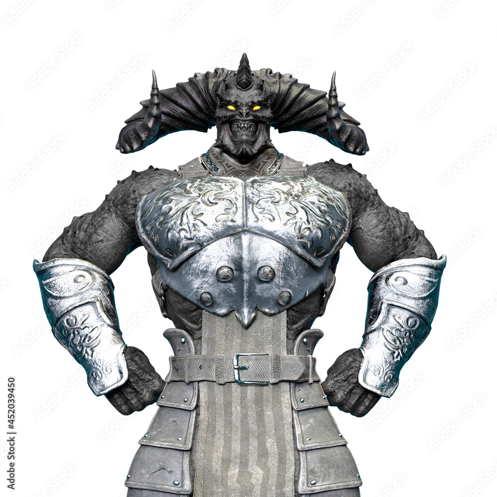 demon with horns is angry demon with horns is angry