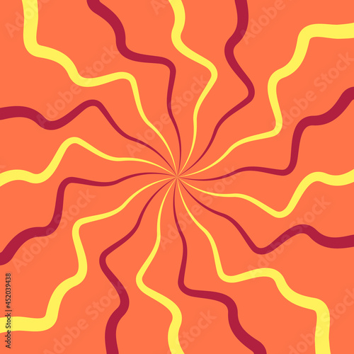 Abstract psychedelic groovy background. Vector.