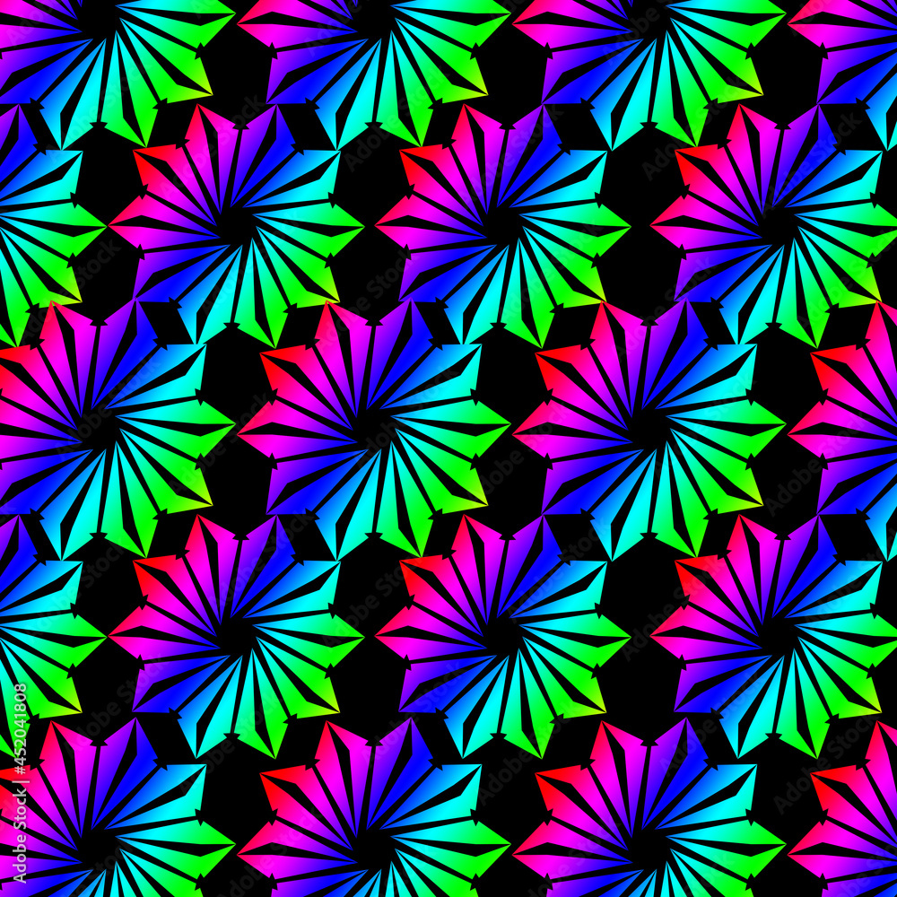 vibrant color abstract pattern design