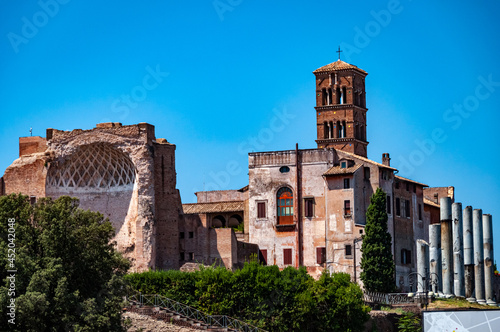 Roman colosseum in Rome Italy