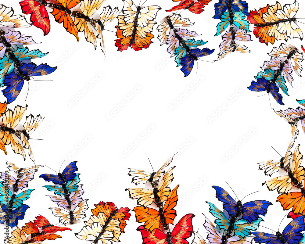 Butterfly Hair Clip Butterfly Pattern Background Various Color isolated ...