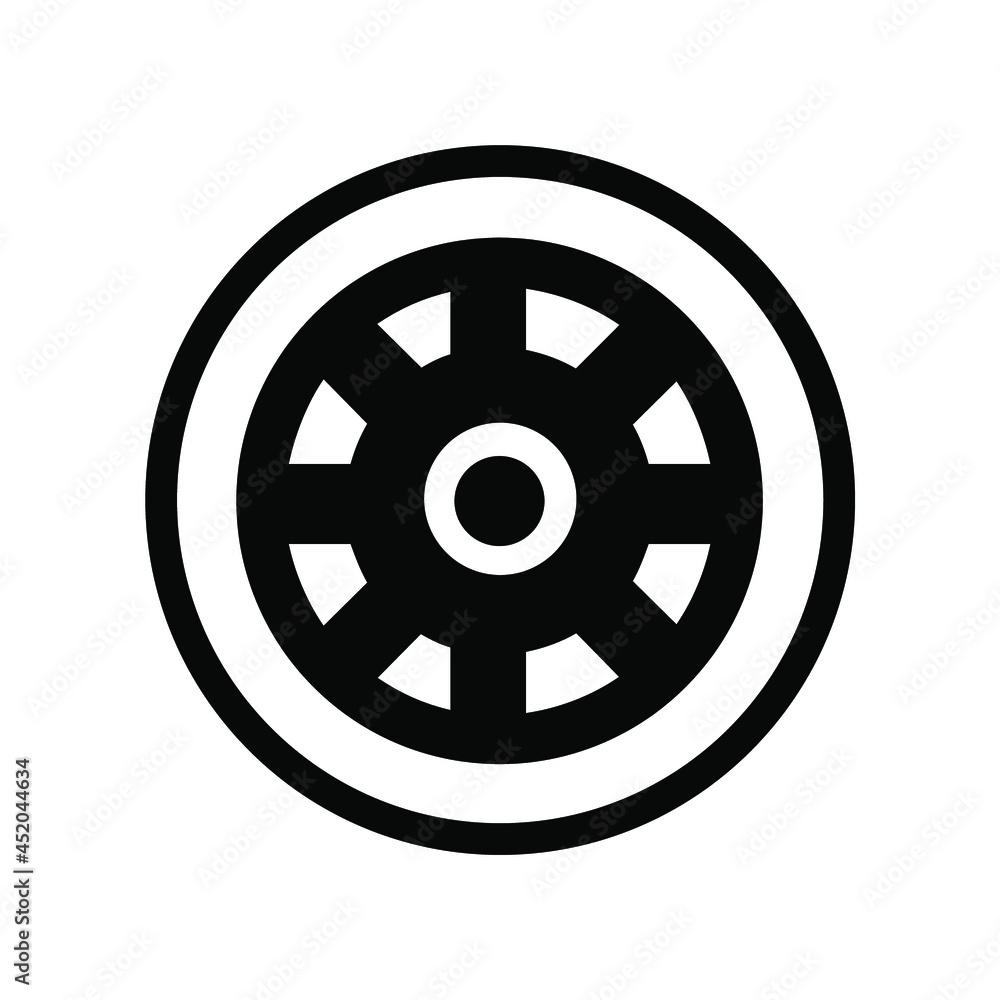 Car wheels icons symbol vector elements for infographic web Car wheels icons symbol vector elements for infographic web