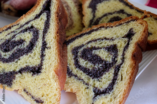 Traditional eastern cake potica