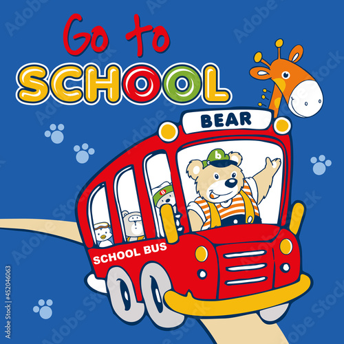 GO TO SCHOOL WITH SCHOOL BUS