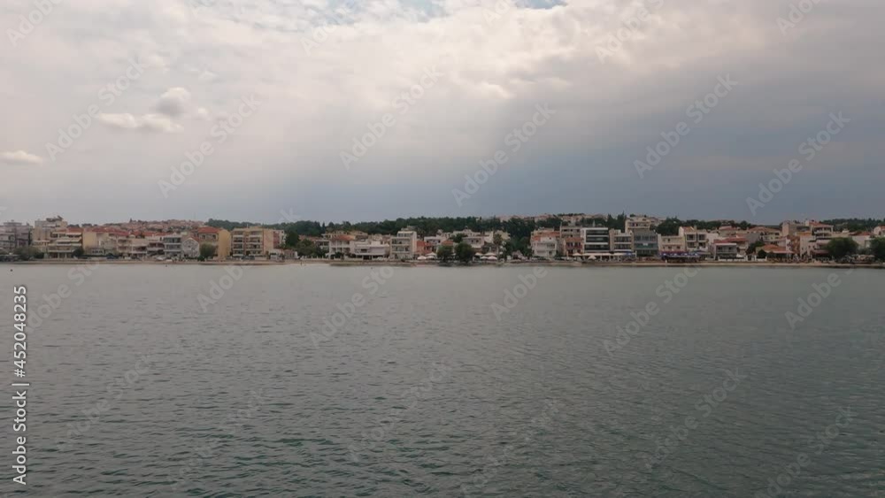 Scenes from a boat traveling from Thessaloniki city Scenes from a boat traveling from Thessaloniki city