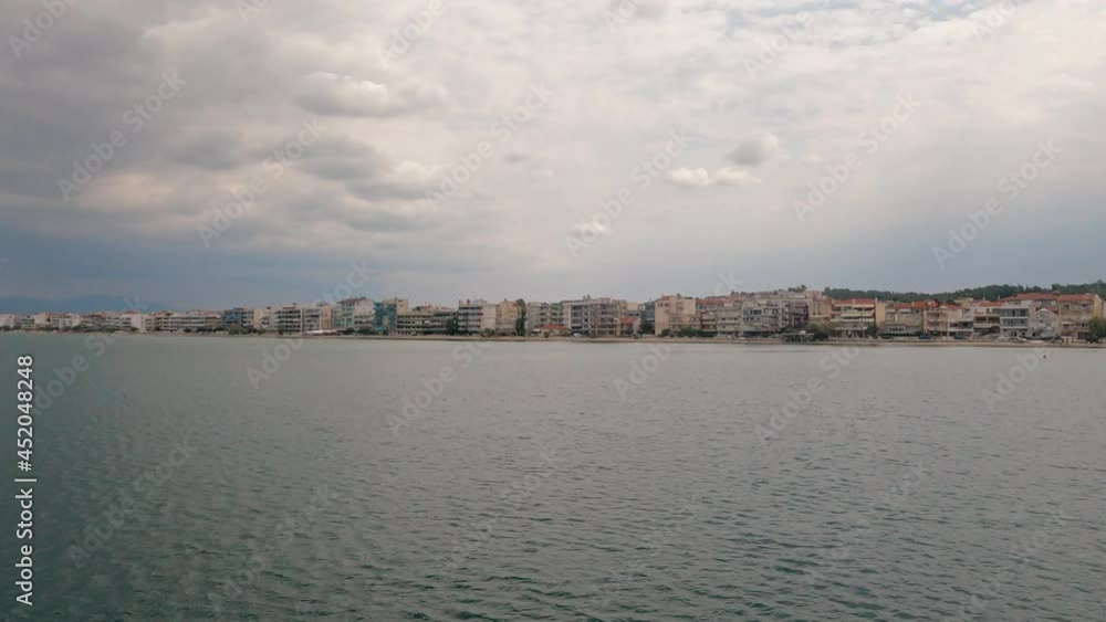 Scenes from a boat traveling from Thessaloniki city Scenes from a boat traveling from Thessaloniki city