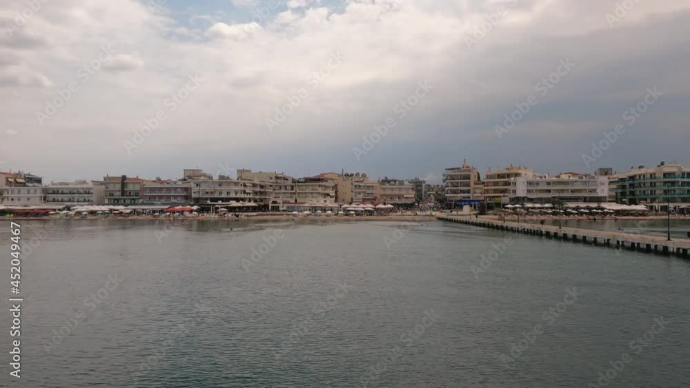 Scenes from a boat traveling from Thessaloniki city Scenes from a boat traveling from Thessaloniki city