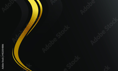 Beautiful Black Luxury Background With Curves