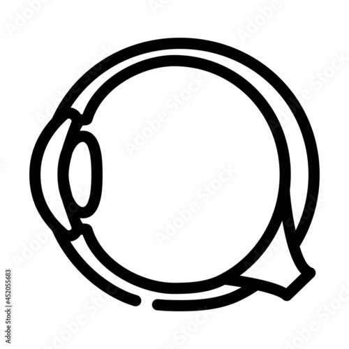eye treatment ophthalmology line icon vector. eye treatment ophthalmology sign. isolated contour symbol black illustration
