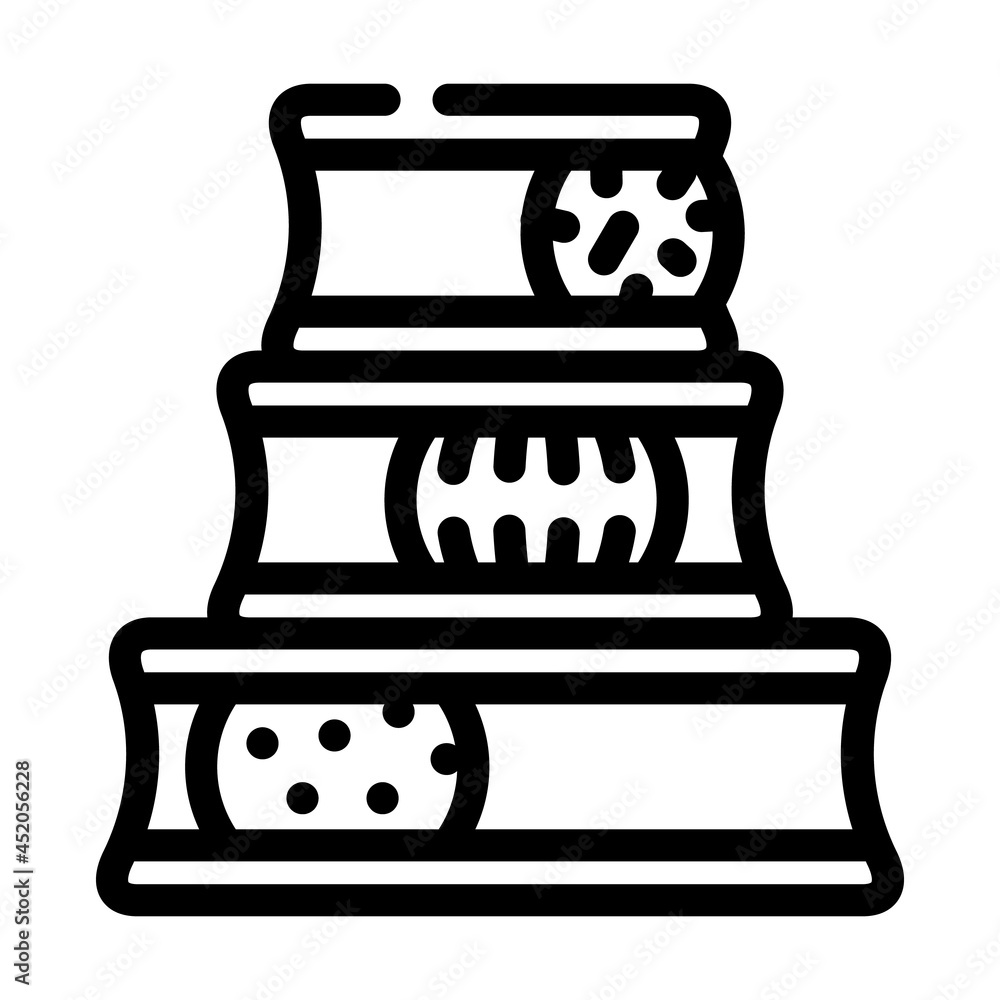balls playing pet toy line icon vector. balls playing pet toy sign. isolated contour symbol black illustration balls playing pet toy line icon vector. balls playing pet toy sign. isolated contour symbol black illustration