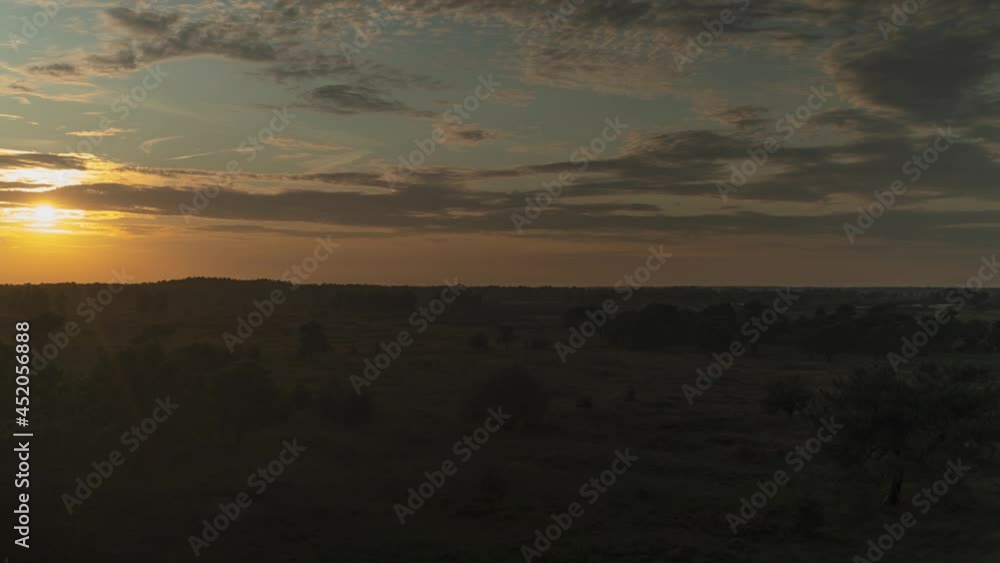 Evening to night sunset timelapse over majestic natural landcsape Evening to night sunset timelapse over majestic natural landcsape
