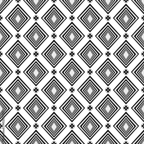 seamless geometric pattern black and white squares background