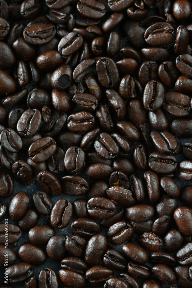 Obraz premium Coffee beans. Macro, close up.