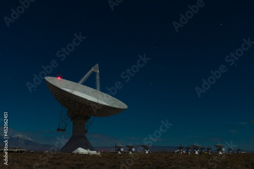 Owens Valley Astrophotography Radar Dish, Satellite Deep Space Radar Dish Observatory Desert Mountains, California 
