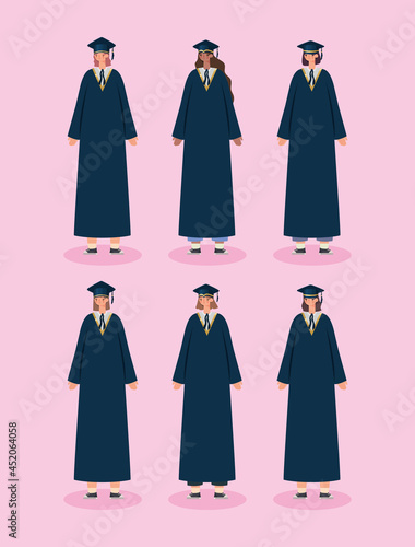 six women graduated