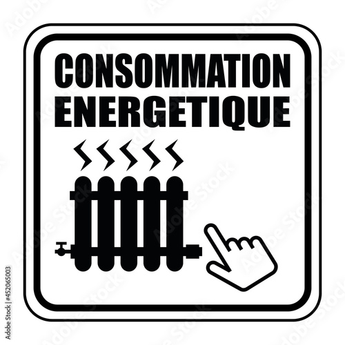 Logo consommation énergétique.