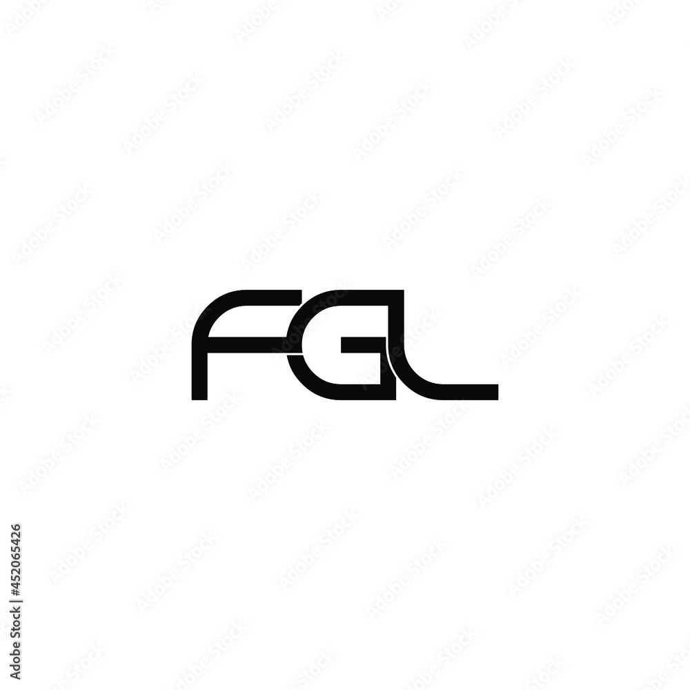 fgl letter initial monogram logo design fgl letter initial monogram logo design