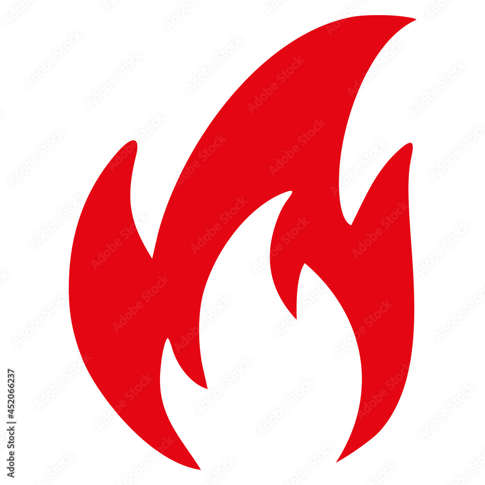Fire icon with flat style. Isolated vector fire icon image on a white background. Fire icon with flat style. Isolated vector fire icon image on a white background.