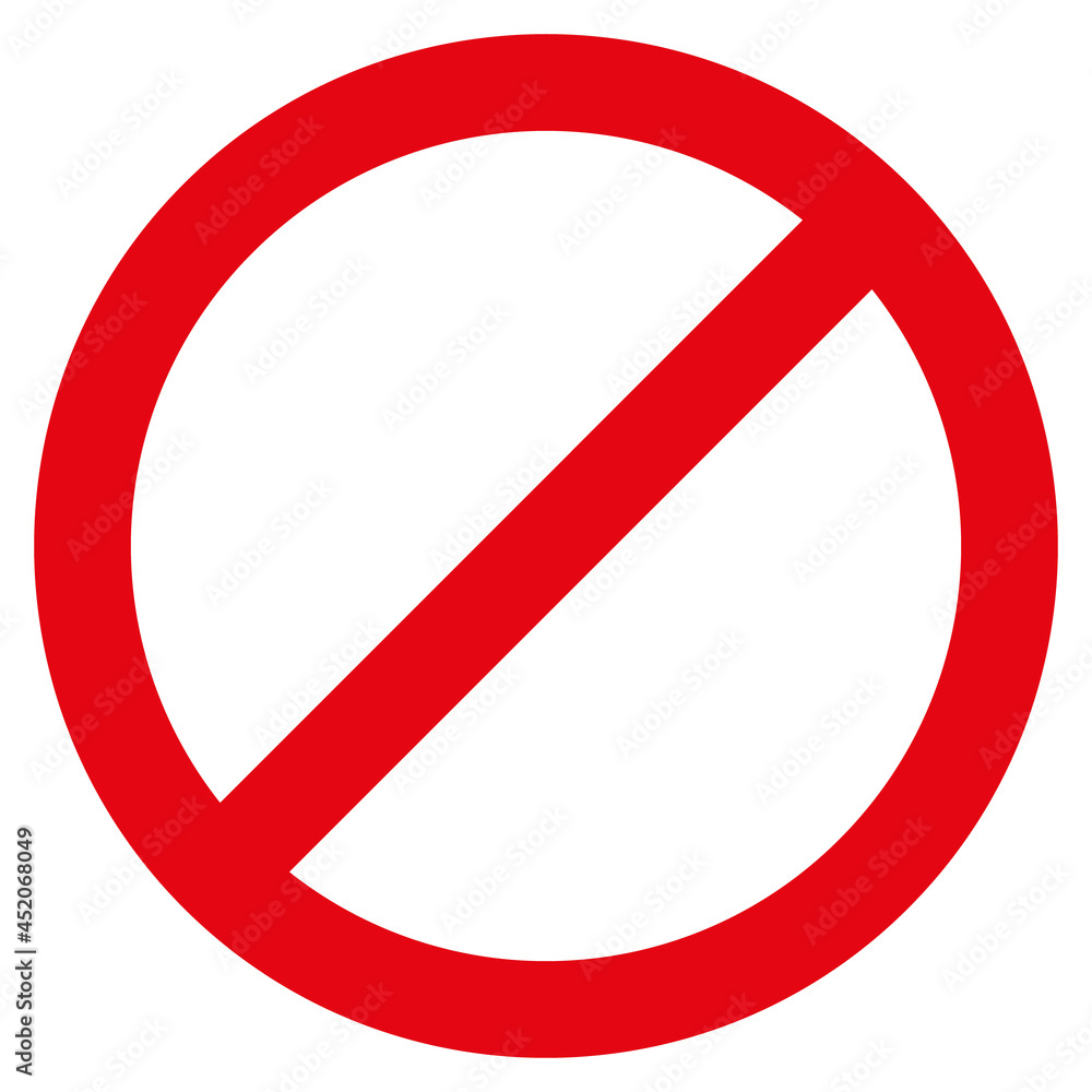 Forbid icon with flat style. Isolated raster forbid icon image on a white background. Forbid icon with flat style. Isolated raster forbid icon image on a white background.