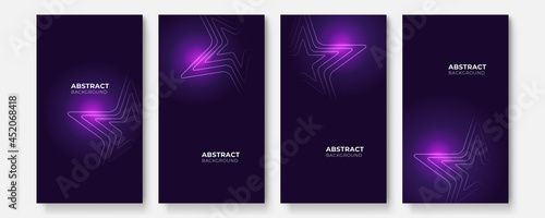 Purple tech background. Abstract hi-tech digital technology geometric hexagon pattern shapes on blue background. You can use for medicine or science design. Vector illustration
