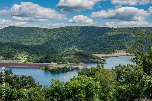 Raystown Lake Dam from Ridenour Overlook, Pennsylvania, USA © Walt