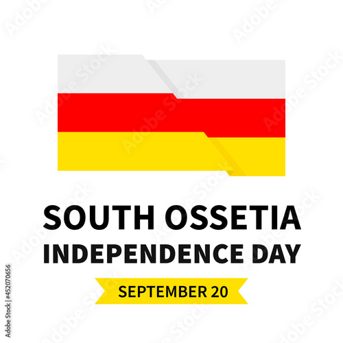 South Ossetia Independence Day calligraphy hand lettering with flag. South Ossetian holiday celebrated on September 20. Vector template for typography poster, banner, greeting card, flyer Free Download South Ossetia Independence Day calligraphy hand lettering with flag. South Ossetian holiday celebrated on September 20. Vector template for typography poster, banner, greeting card, flyer - GFXLoad