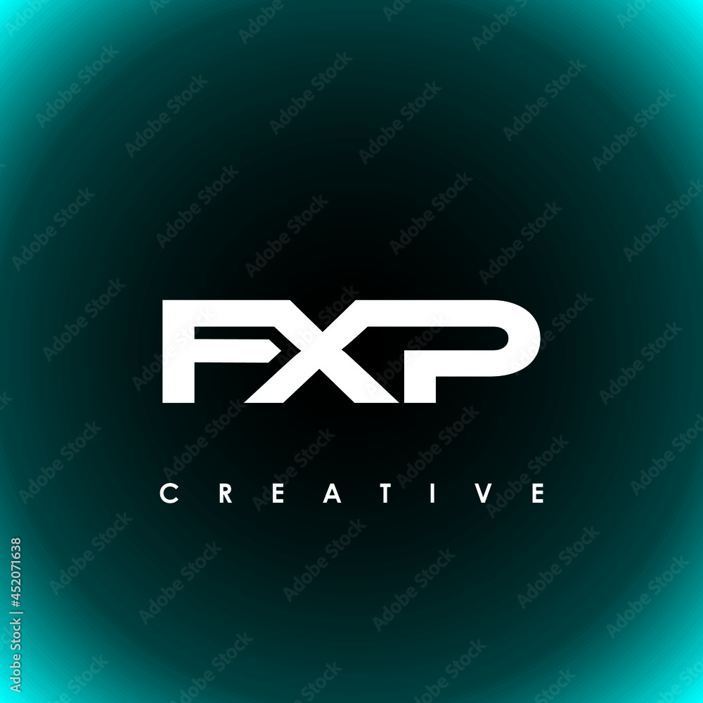 Fototapeta premium FXP Letter Initial Logo Design Template Vector Illustration