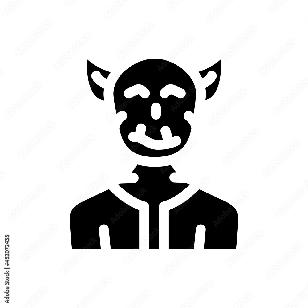 troll fantasy character glyph icon vector. troll fantasy character sign. isolated contour symbol black illustration troll fantasy character glyph icon vector. troll fantasy character sign. isolated contour symbol black illustration