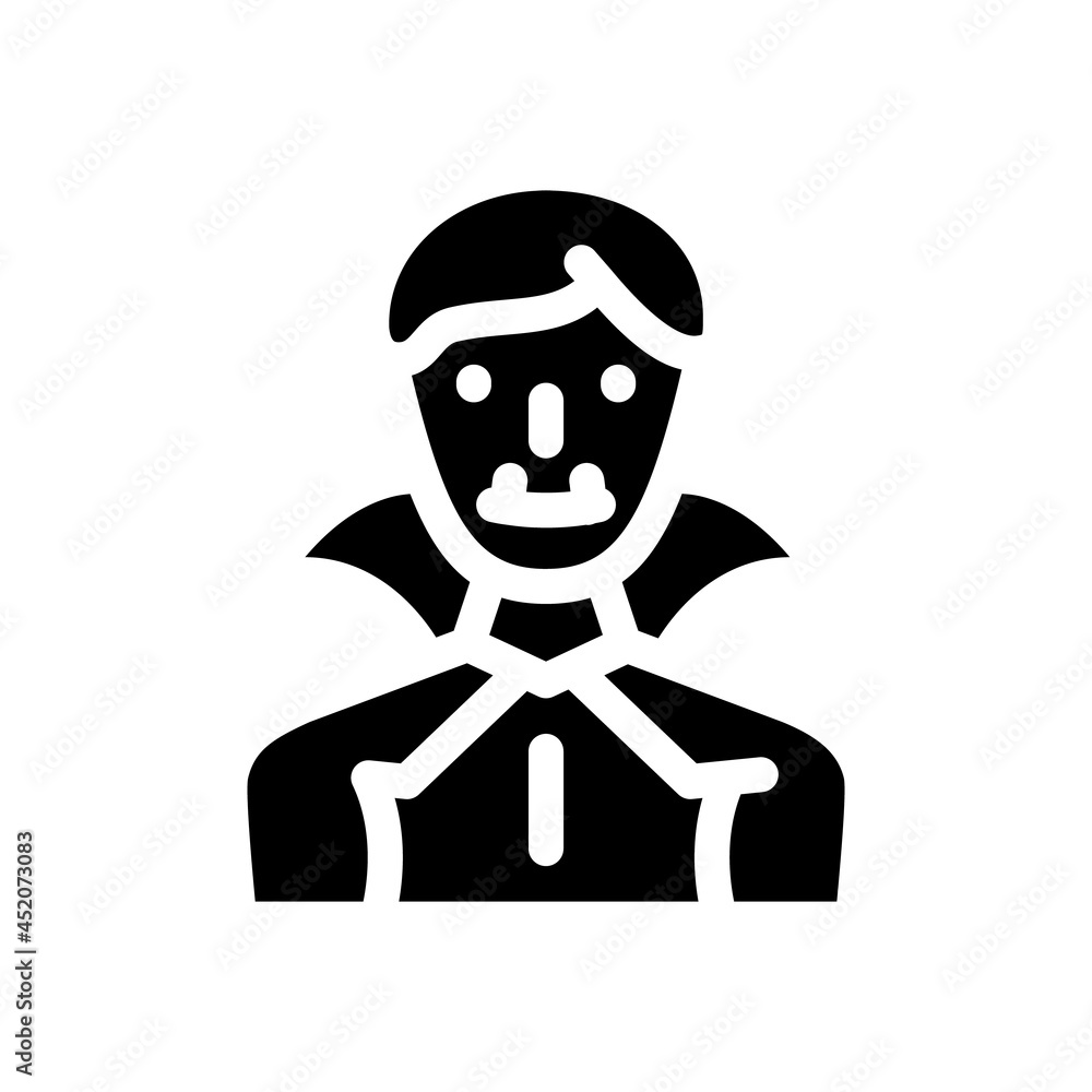 vampire fantasy character glyph icon vector. vampire fantasy character sign. isolated contour symbol black illustration vampire fantasy character glyph icon vector. vampire fantasy character sign. isolated contour symbol black illustration