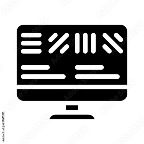 astigmatism test ophthalmology glyph icon vector. astigmatism test ophthalmology sign. isolated contour symbol black illustration