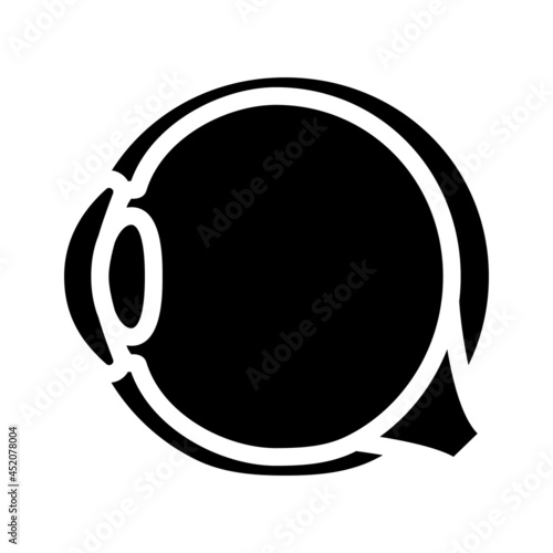 eye treatment ophthalmology glyph icon vector. eye treatment ophthalmology sign. isolated contour symbol black illustration