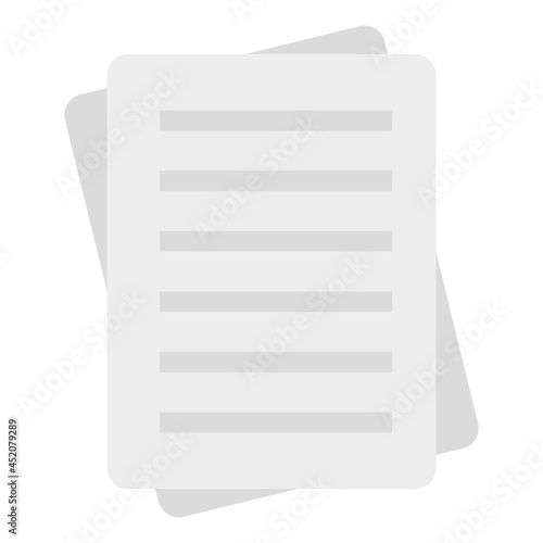 A unique design icon of papers 