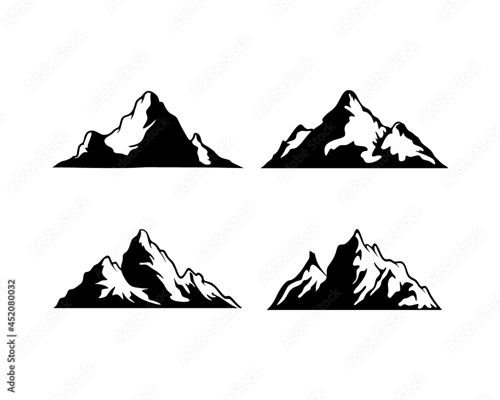 Mountain Logo design vector silhouette Mountain Logo design vector silhouette