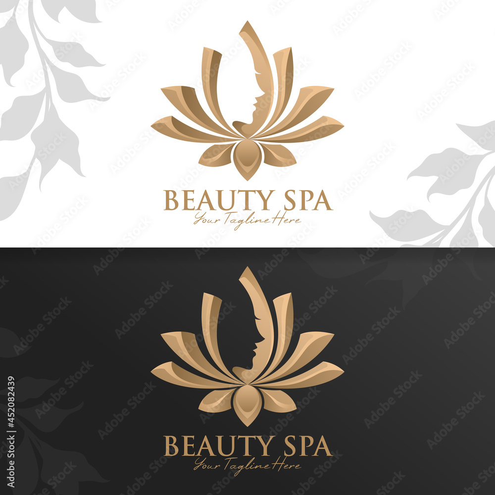 beauty yoga and spa logo template