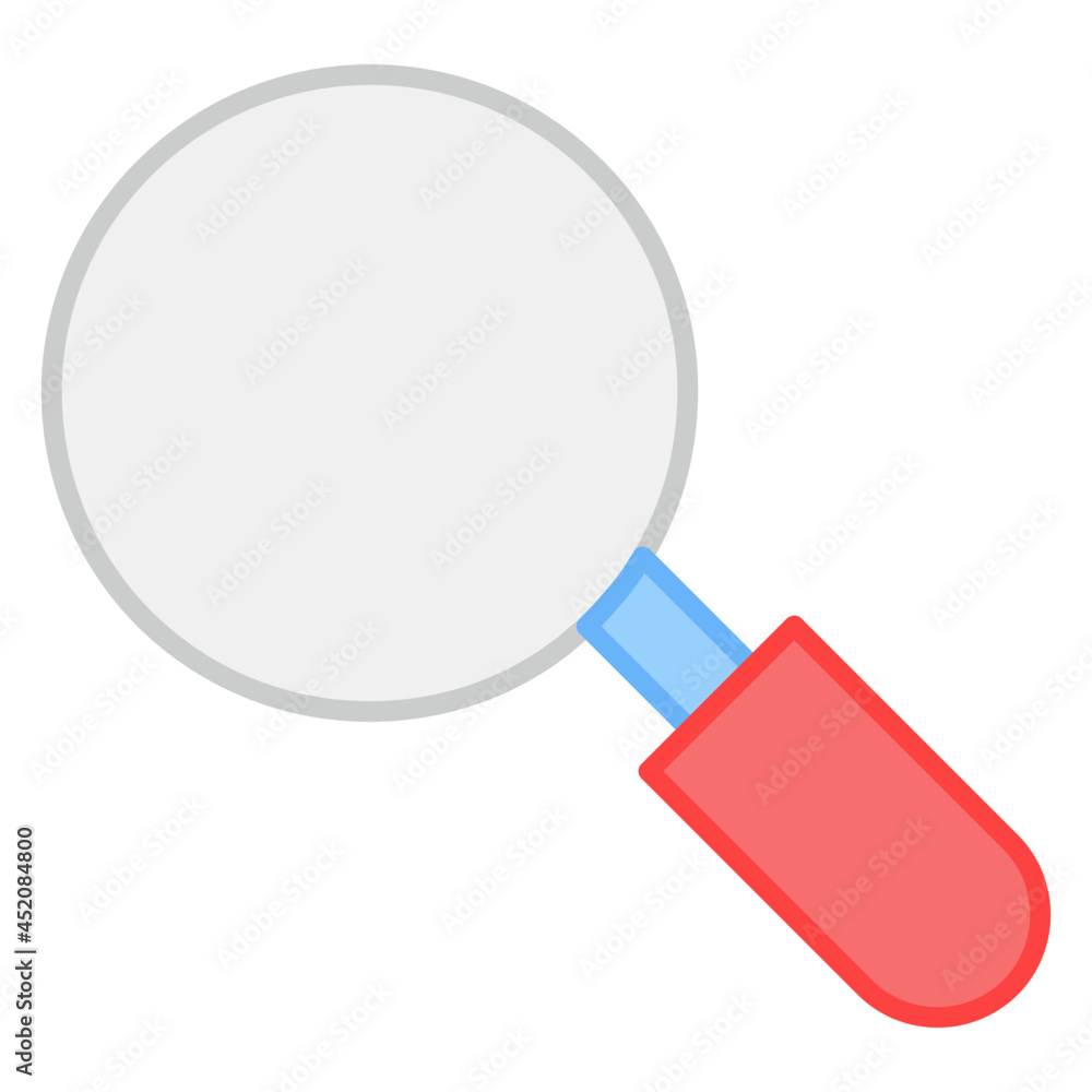 An editable design icon of magnifying glass An editable design icon of magnifying glass