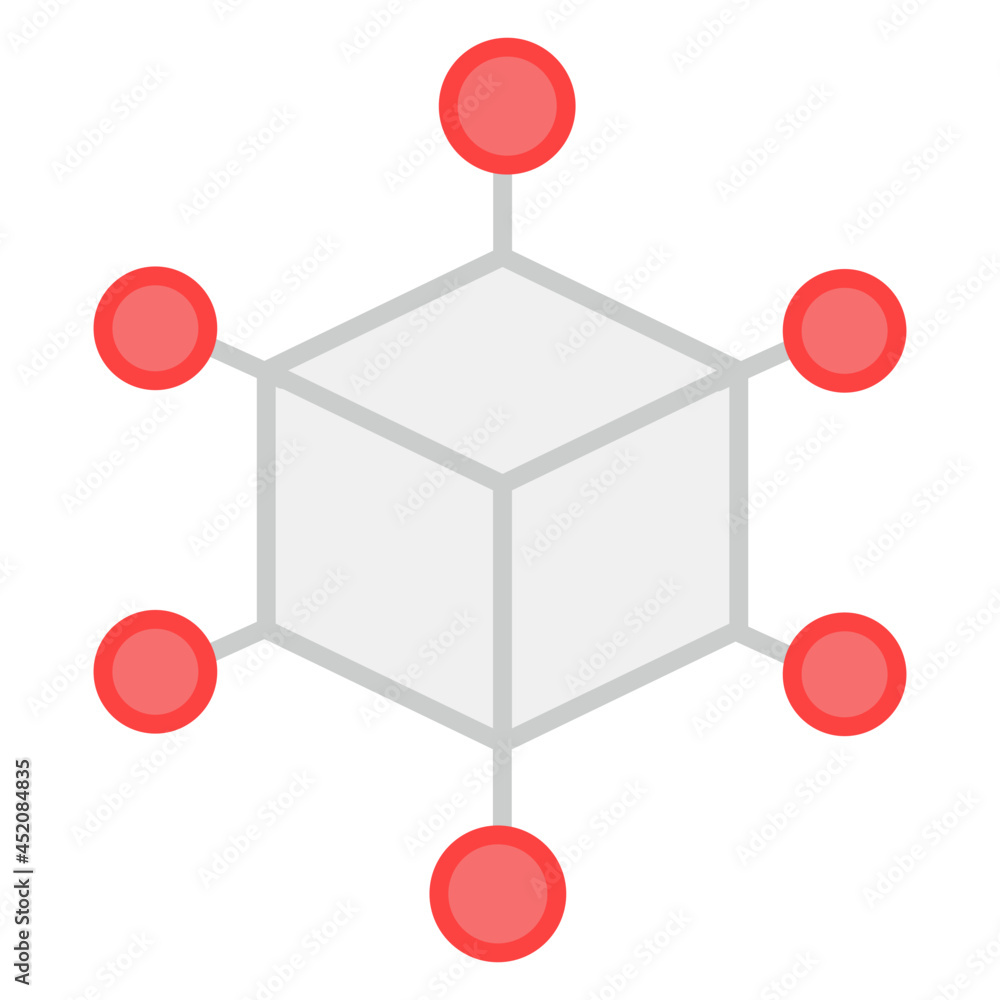 Modern design icon of 3d model Modern design icon of 3d model