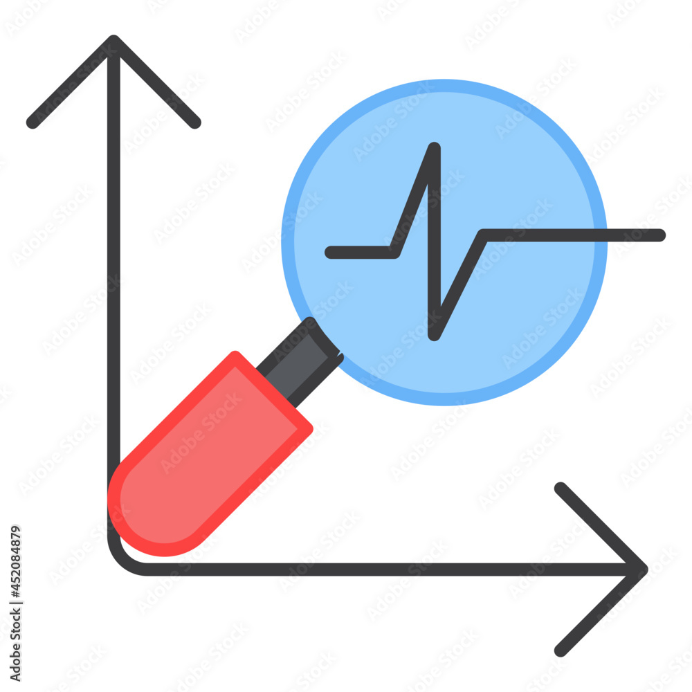 A modern design icon of data analysis A modern design icon of data analysis
