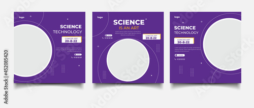 Science art for social media posts