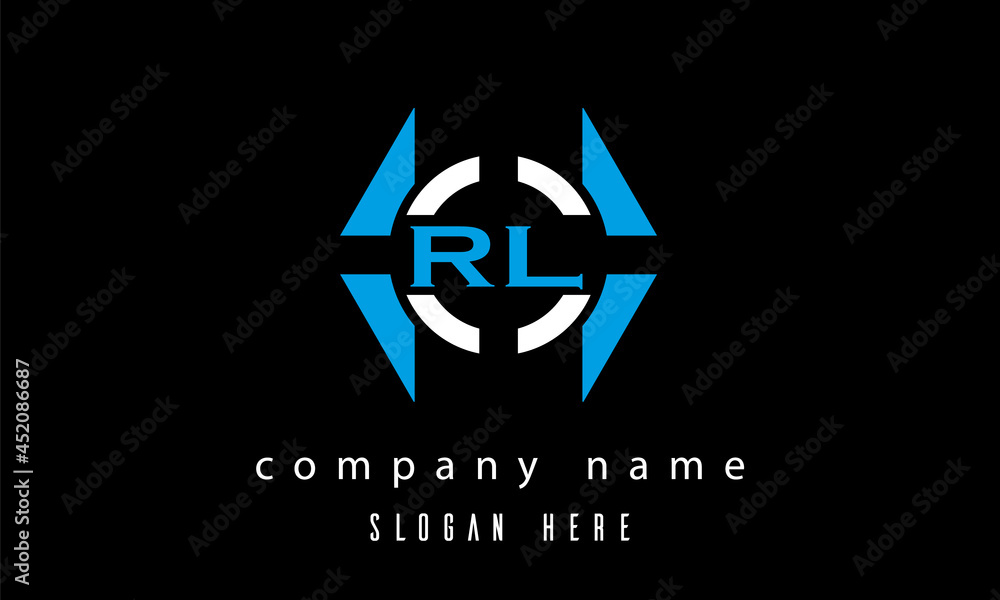 Obraz premium RL creative game logo vector
