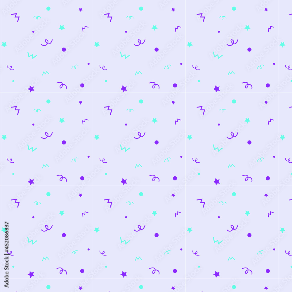 cute pattern with different shapes cute pattern with different shapes