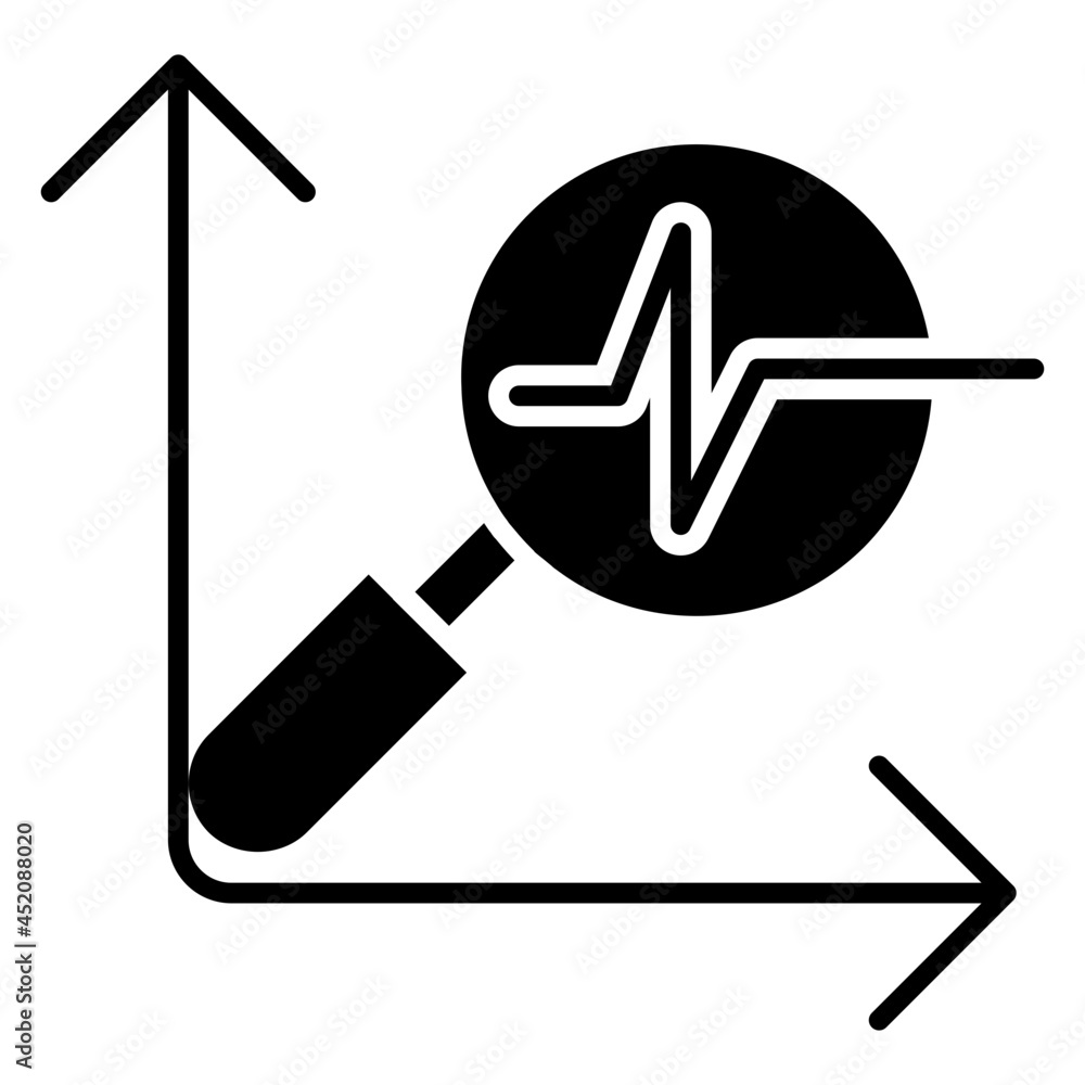 A modern design icon of data analysis A modern design icon of data analysis