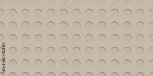 Cement Brown Color Polka Dot Pattern. Seamless Background for graphic design, fabric, textile, fashion.