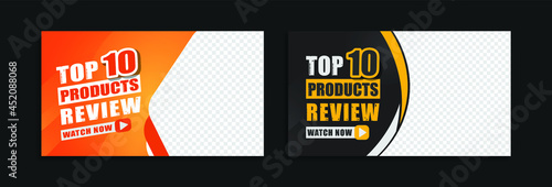 Online business video thumbnail template design vector  in videos