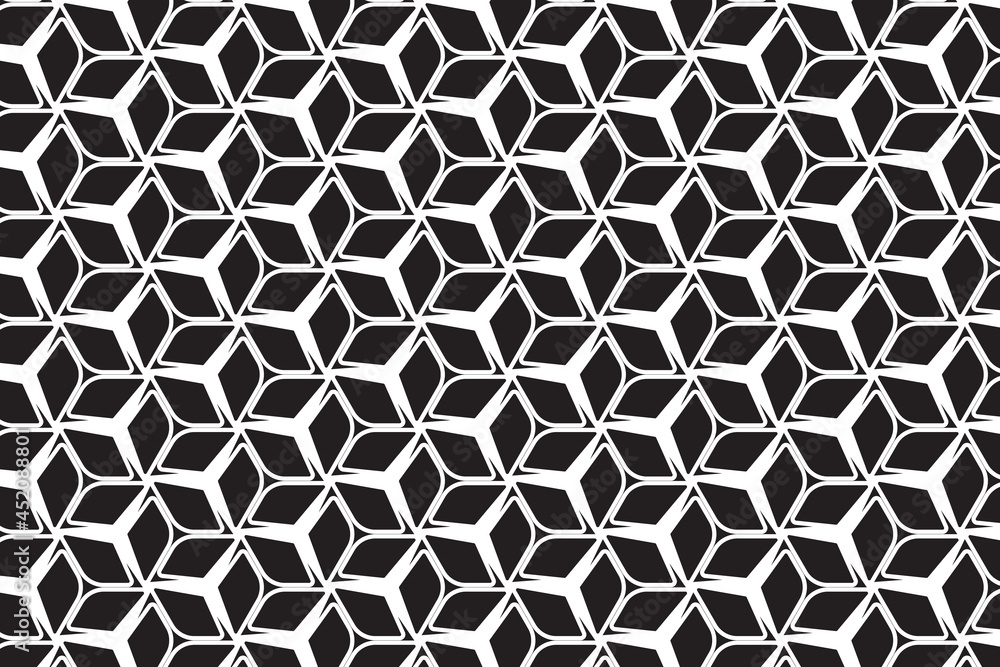 Geometric seamless pattern. Modern stylish texture with monochrome trellis. Repeating geometric hexagonal grid. Simple lattice graphic design Geometric seamless pattern. Modern stylish texture with monochrome trellis. Repeating geometric hexagonal grid. Simple lattice graphic design