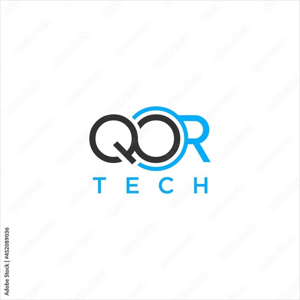 Modern Tech Logo Design with Abstract Letter QOR, Symbolizing Digital Innovation and Mobile Connectivity Modern Tech Logo Design with Abstract Letter QOR, Symbolizing Digital Innovation and Mobile Connectivity