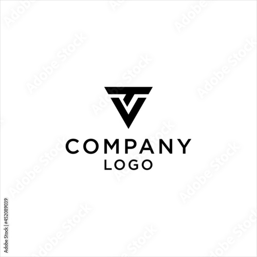 Free Download abstract TV Vt logo geometric vector - GFXLoad