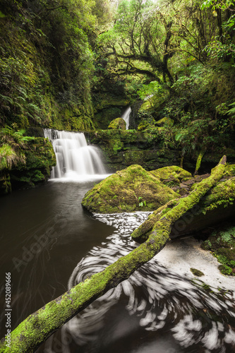 Tautuku River cascade, Catlins, Southland photo