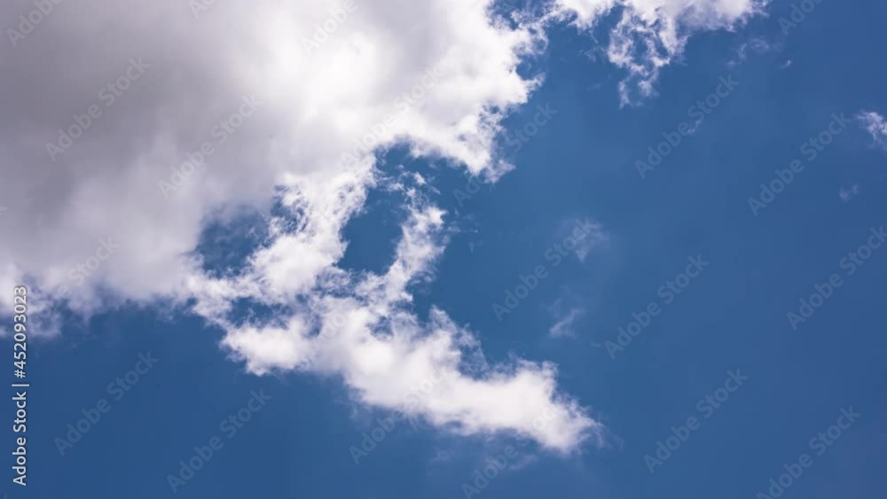Timelapse of The white clouds in the sky were gathering before the rain , 4K Sky Time lapse Timelapse of The white clouds in the sky were gathering before the rain , 4K Sky Time lapse