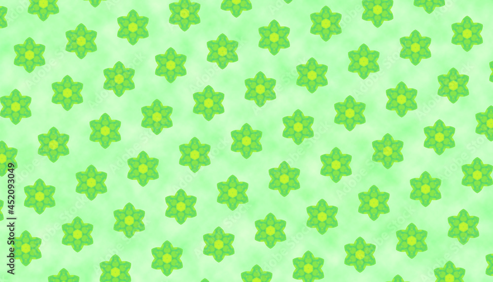 Green abstract background with star shapes. Green abstract background with star shapes.
