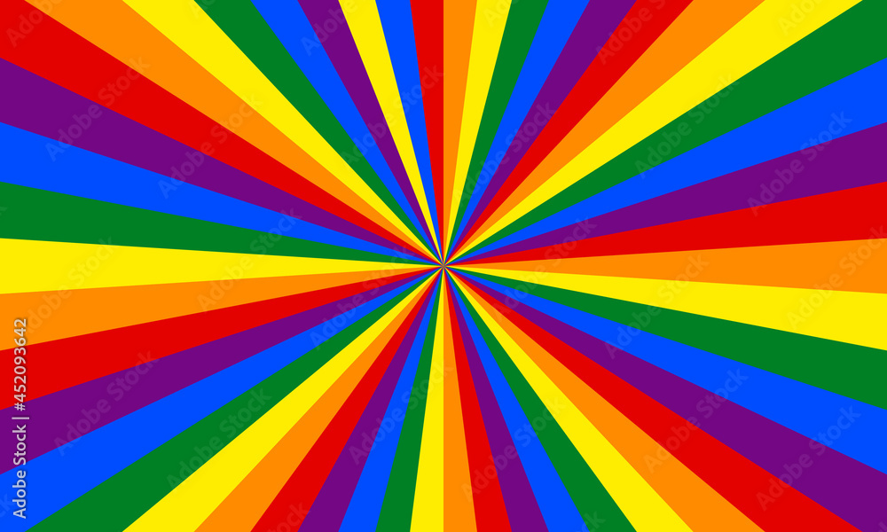 Rainbow color burst background. Rays background in retro style. Vector. Rainbow color burst background. Rays background in retro style. Vector.